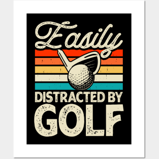 Easily Distracted By Golf T Shirt For Women Men T-Shirt Posters and Art